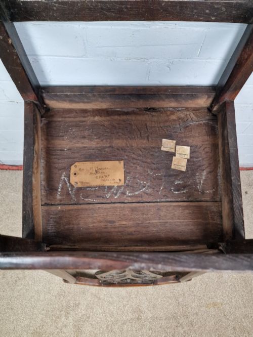ANTIQUE GEORGIAN OAK COUNTRY CHAIR - ADDITIONAL PHOTO 5