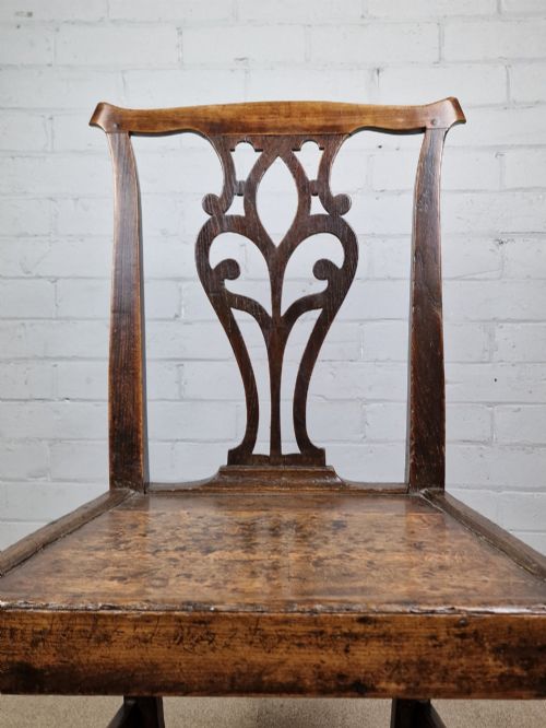 ANTIQUE GEORGIAN OAK COUNTRY CHAIR - ADDITIONAL PHOTO 10