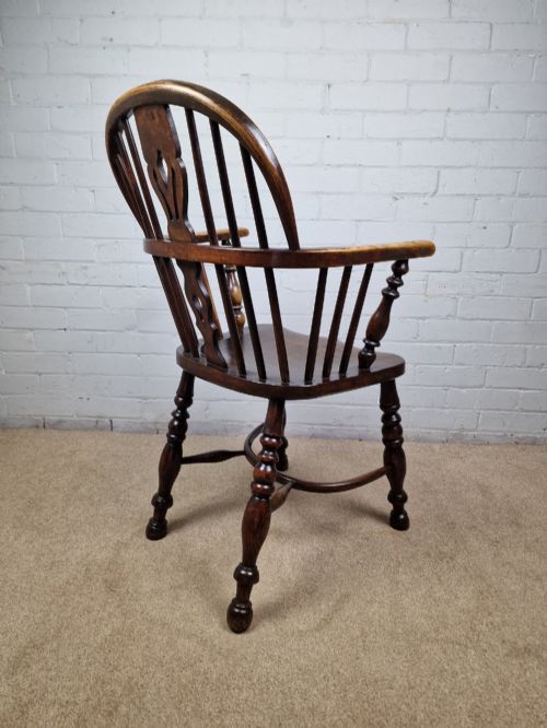 LOW BACK WINDSOR CHAIR NOTTINGHAMSHIRE 19TH C - ADDITIONAL PHOTO 5