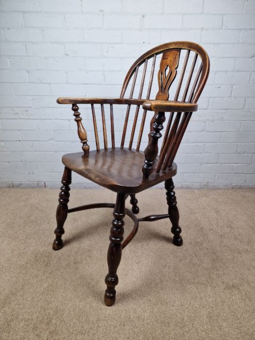 LOW BACK WINDSOR CHAIR NOTTINGHAMSHIRE 19TH C - ADDITIONAL PHOTO 7