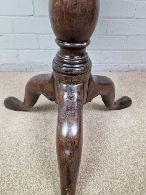 GEORGIAN MAHOGANY TRIPOD TABLE LATE 18TH CENTURY - ADDITIONAL PHOTO 6