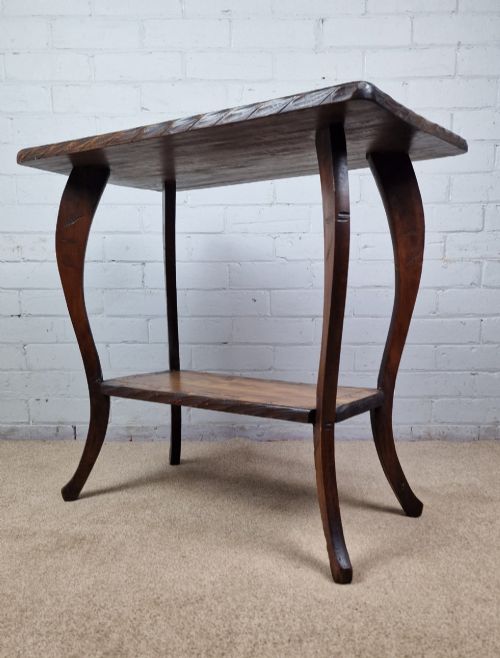 ARTS CRAFTS PERIOD JAPANESE 'NIKKO BORI' CARVED TABLE CIRCA 1900 - ADDITIONAL PHOTO 3
