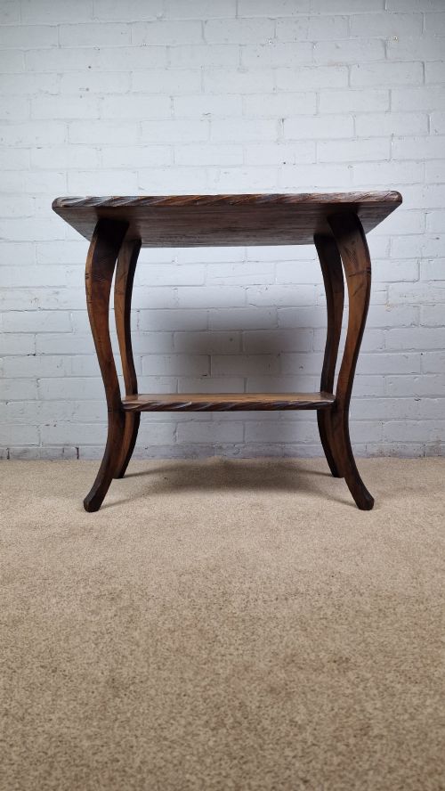 ARTS CRAFTS PERIOD JAPANESE 'NIKKO BORI' CARVED TABLE CIRCA 1900 - ADDITIONAL PHOTO 6