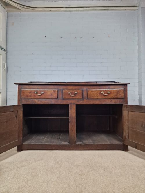 OAK DRESSER BASE GEORGE II CIRCA 1840 - ADDITIONAL PHOTO 6
