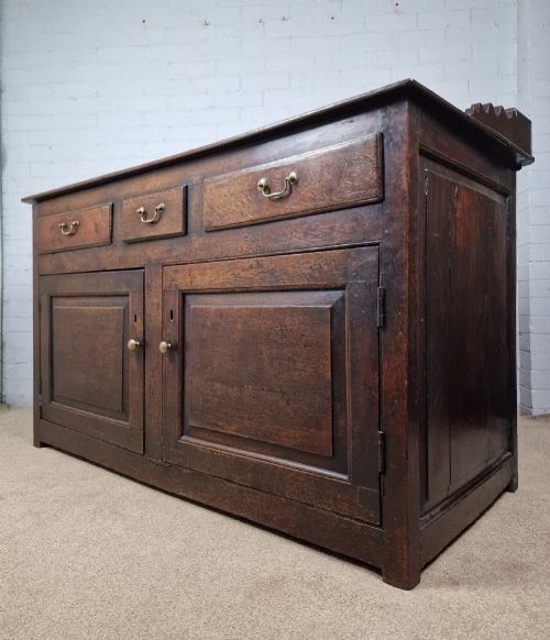 OAK DRESSER BASE GEORGE II CIRCA 1840 - ADDITIONAL PHOTO 8