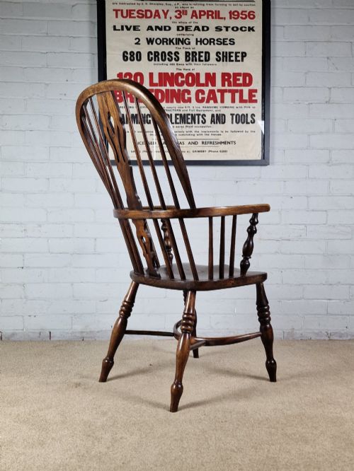 ANTIQUE WINDSOR CHAIR LINCOLNSHIRE 19TH CENTURY - ADDITIONAL PHOTO 3