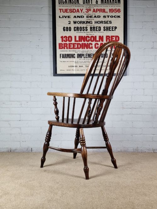 ANTIQUE WINDSOR CHAIR LINCOLNSHIRE 19TH CENTURY - ADDITIONAL PHOTO 4