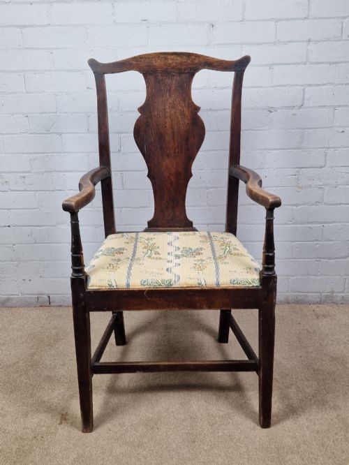 Antique Oak Armchair - Late 18th Century