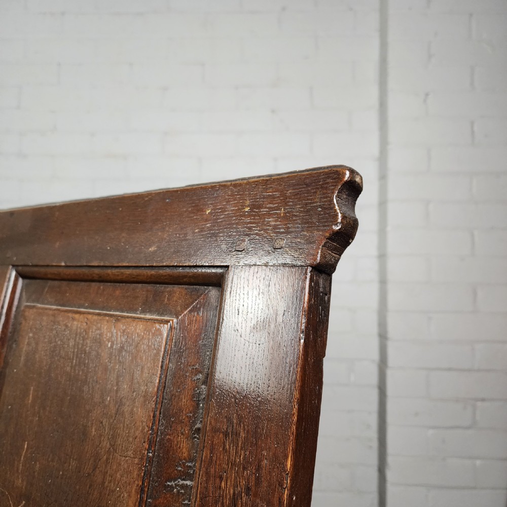 Antique Oak Settle – 18th Century View VII