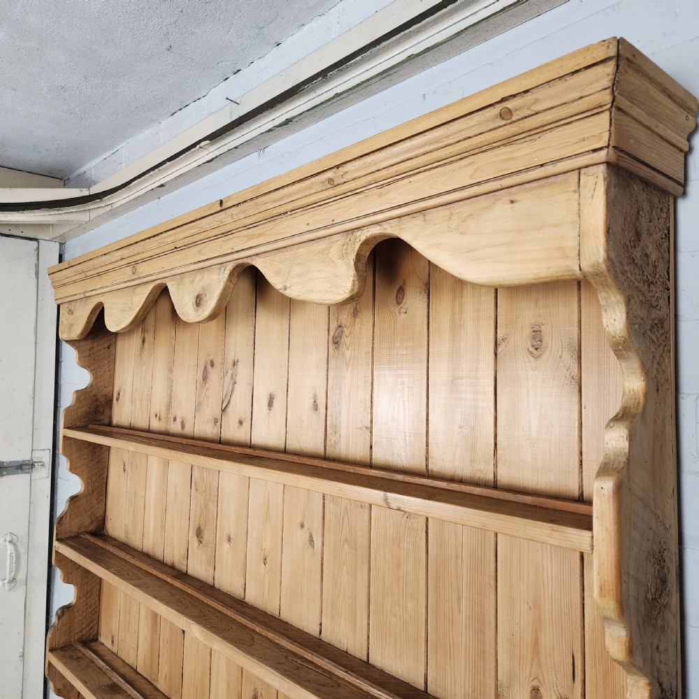 Antique Pine Kitchen Dresser - Mid Victorian Circa 1860 View II
