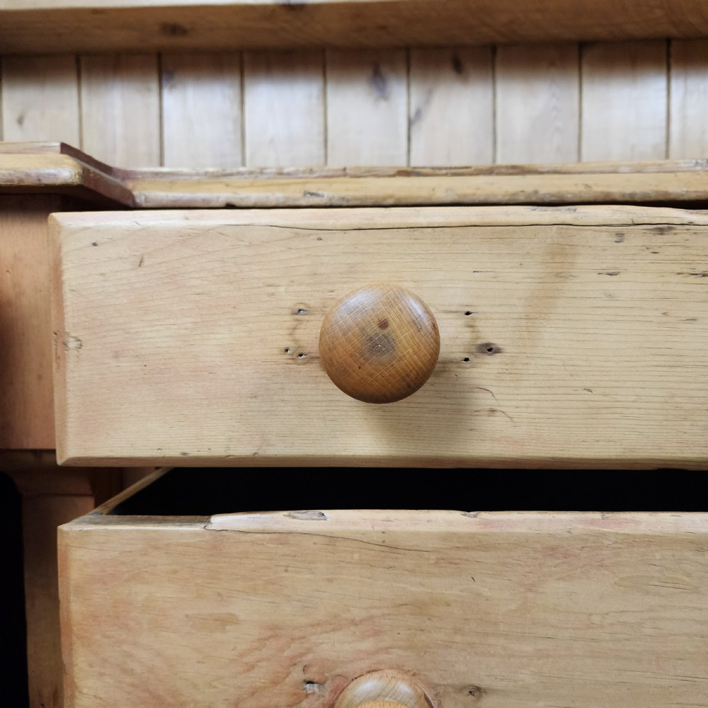 Antique Pine Kitchen Dresser - Mid Victorian Circa 1860 View XI
