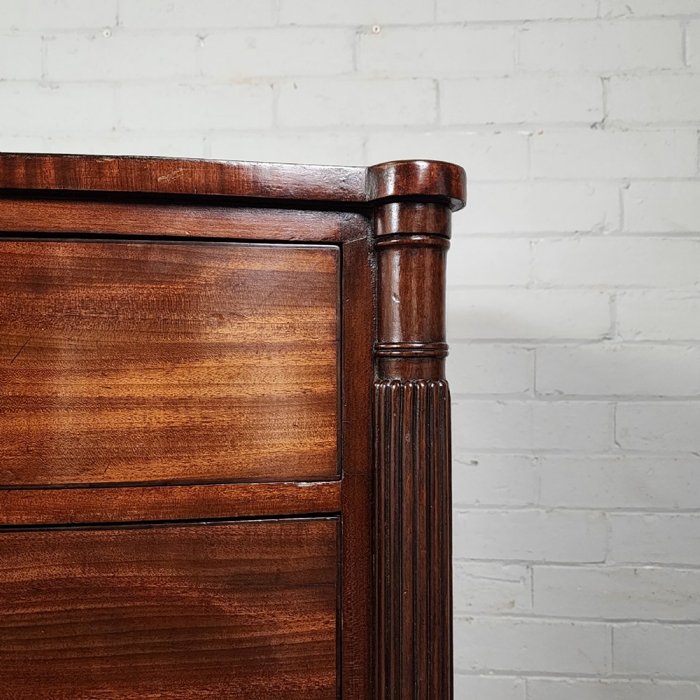 Regency Mahogany Bowfront Chest of Drawers View X