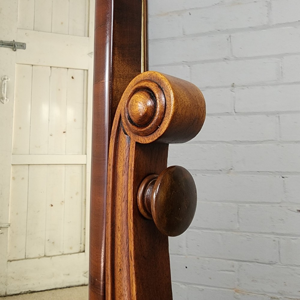Mahogany Cheval Mirror - William IV Period (1830 - 1837) View II