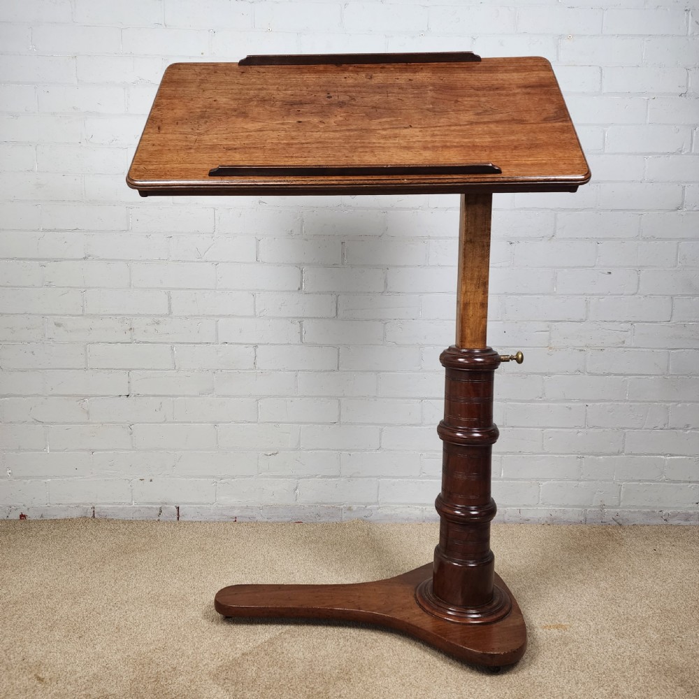 Edwardian Reading Table in Mahogany View IX