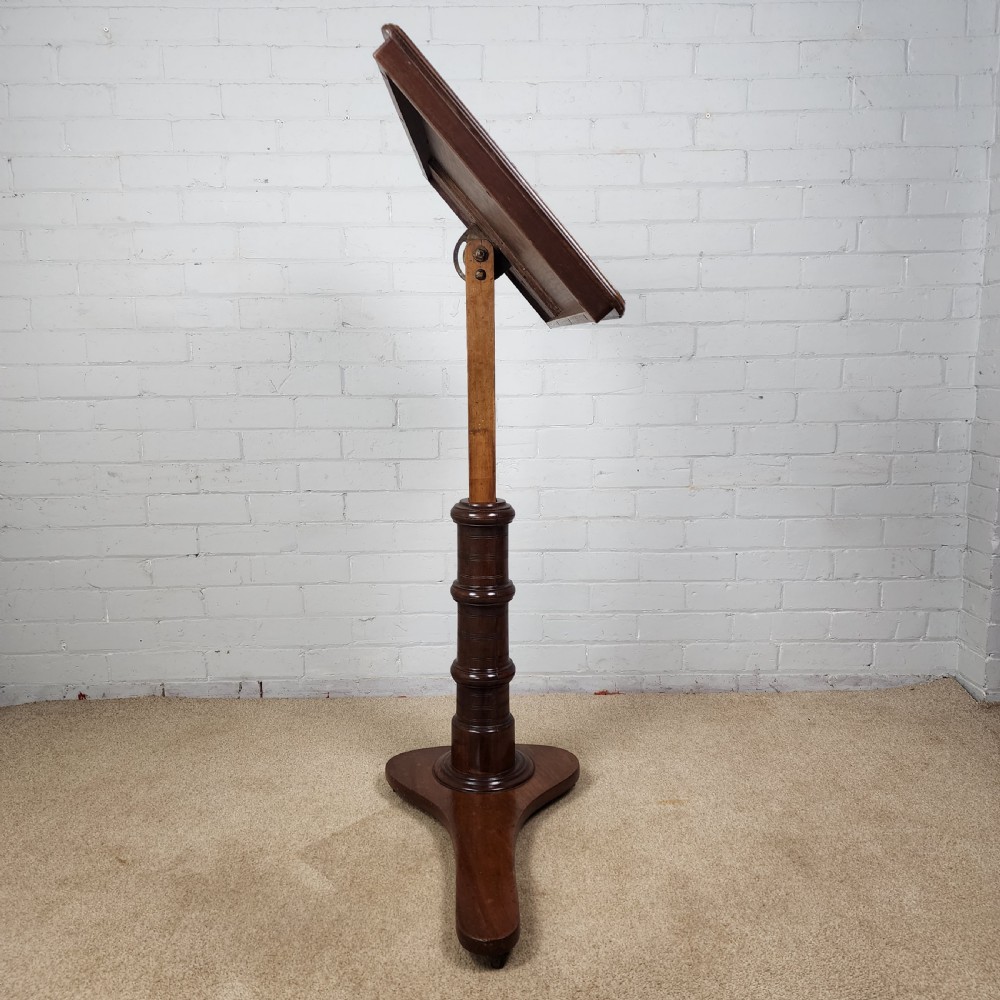 Edwardian Reading Table in Mahogany View VIII