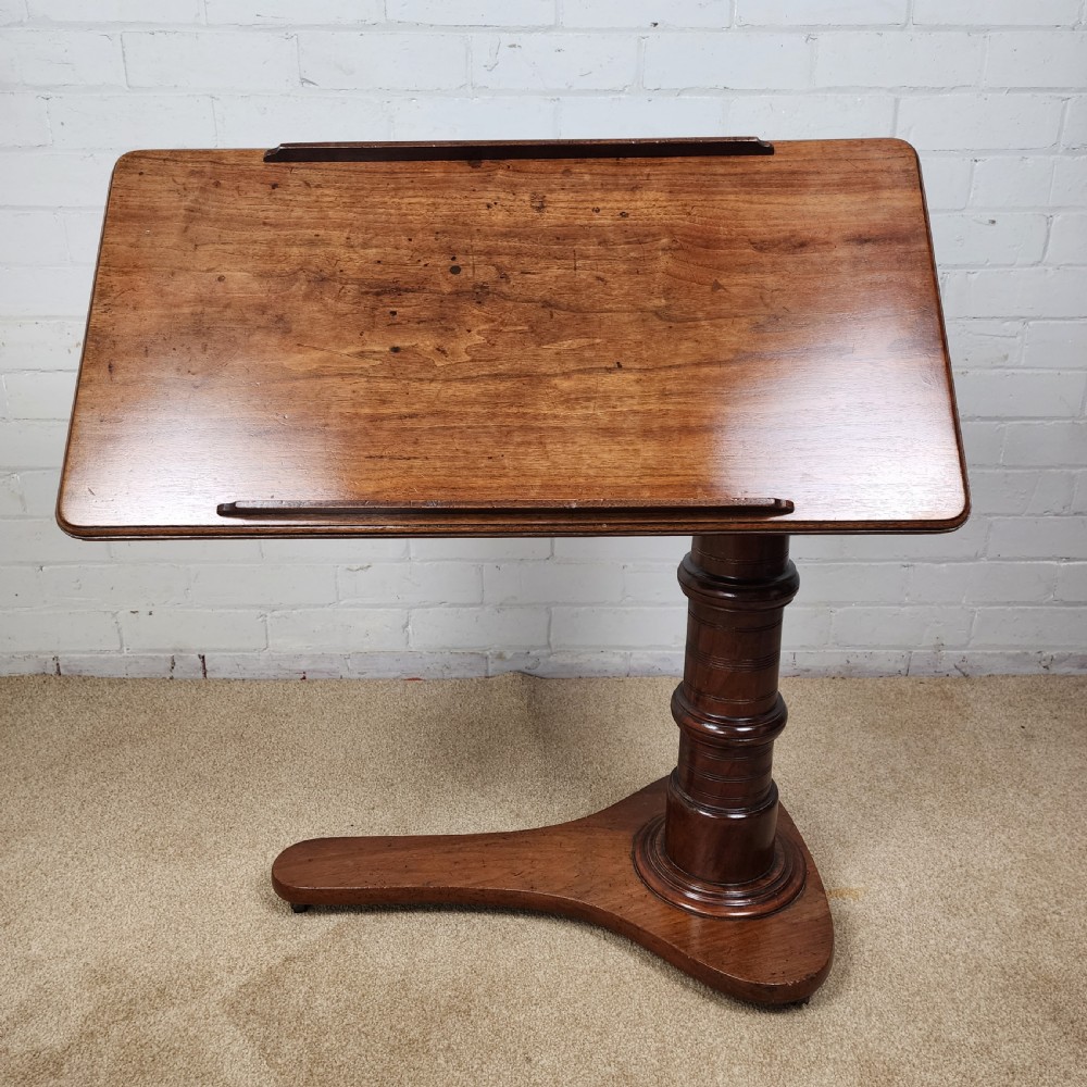Edwardian Reading Table in Mahogany View X