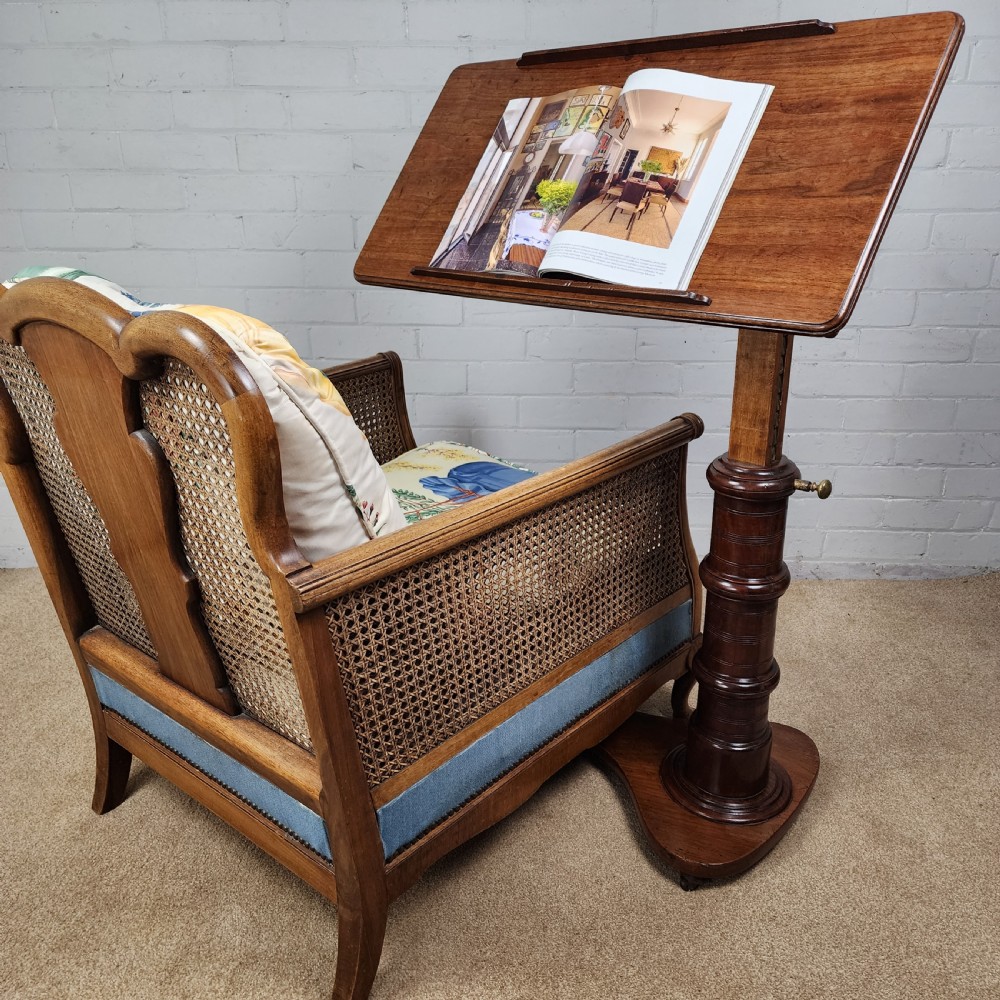 Edwardian Reading Table in Mahogany View XI