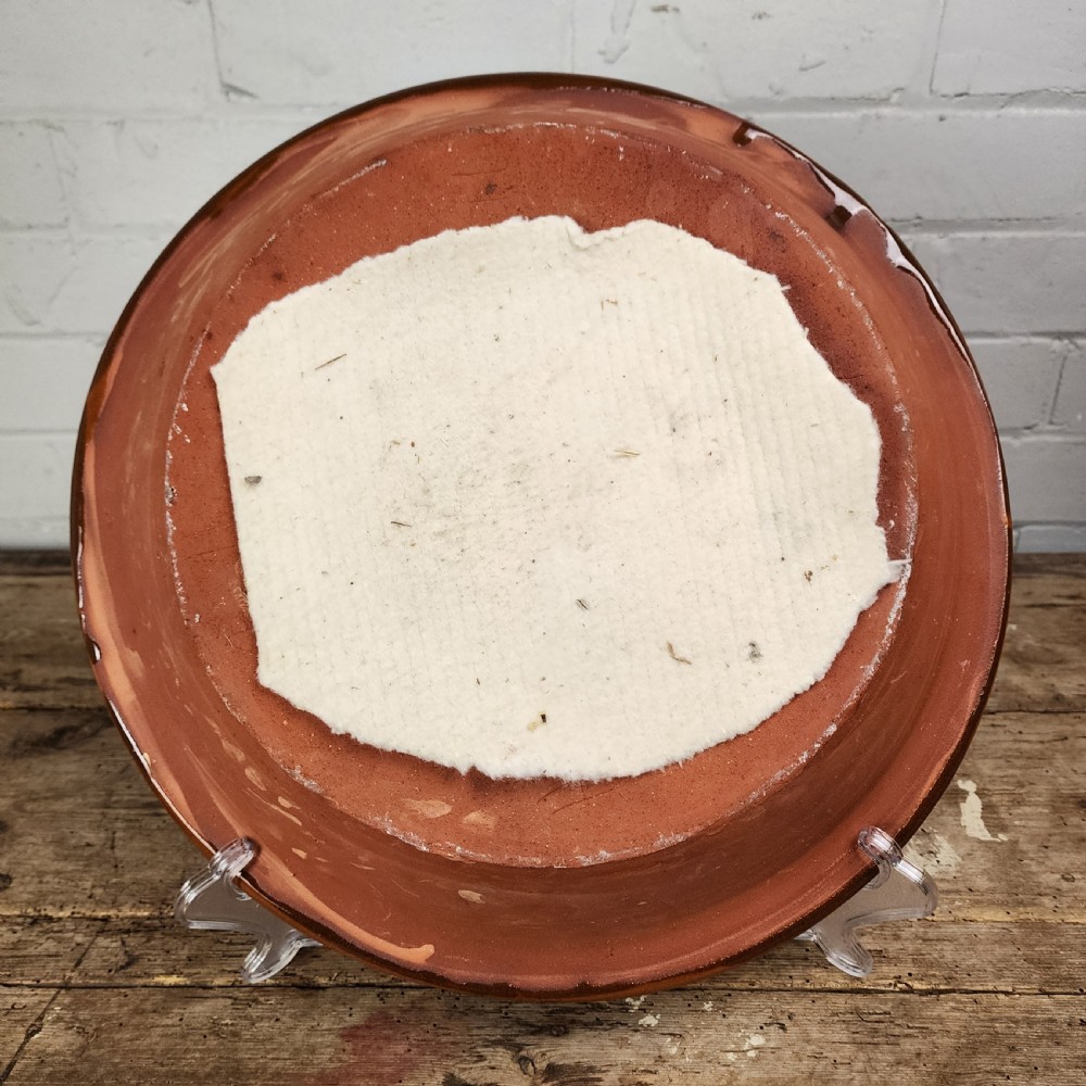 Large Slipware Dish by John Hudson - Late 20th C. (Based on 17th C. Fragment) View V