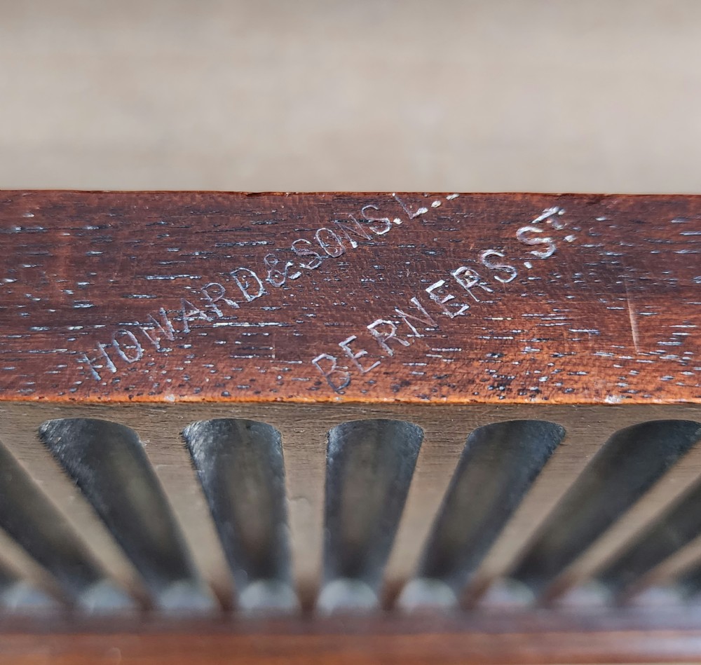 Howard & Sons Mahogany Console Table – Late 19th/Early 20th Century View XIV