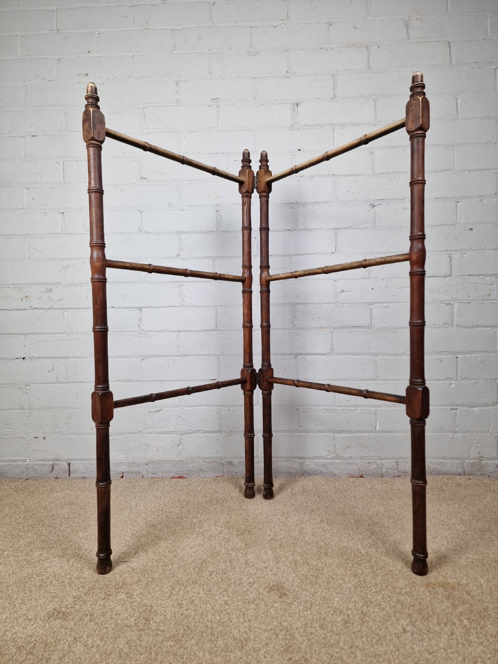 Victorian Beech Faux Bamboo Towel Rail