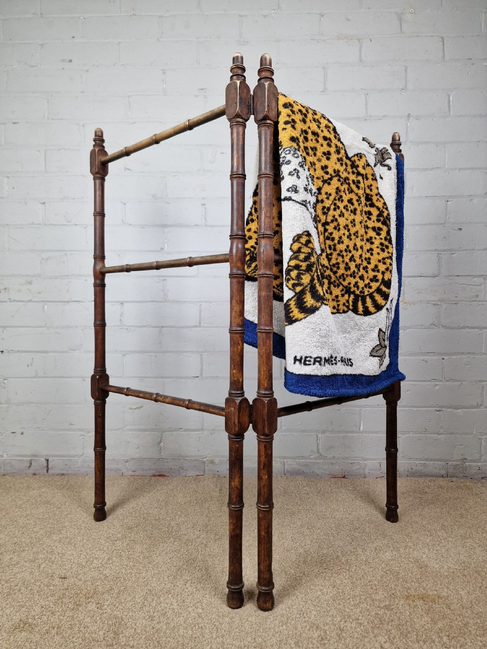 Victorian Beech Faux Bamboo Towel Rail View II