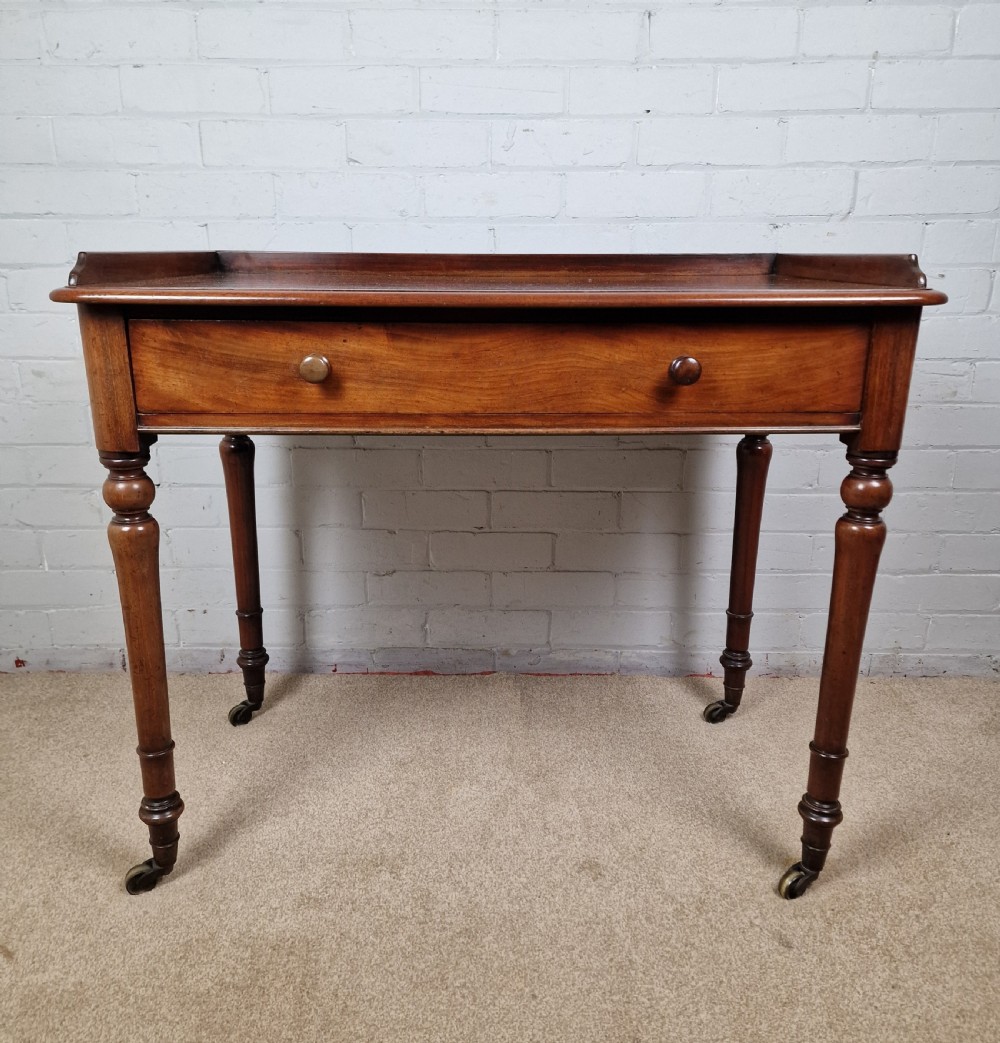 Howard and Sons Mahogany Writing Table - Mid Victorian View V