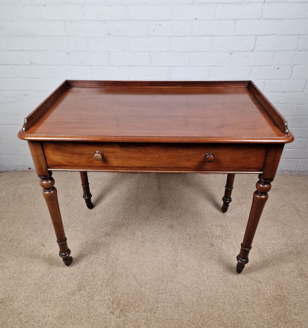 Howard and Sons Mahogany Writing Table - Mid Victorian View II