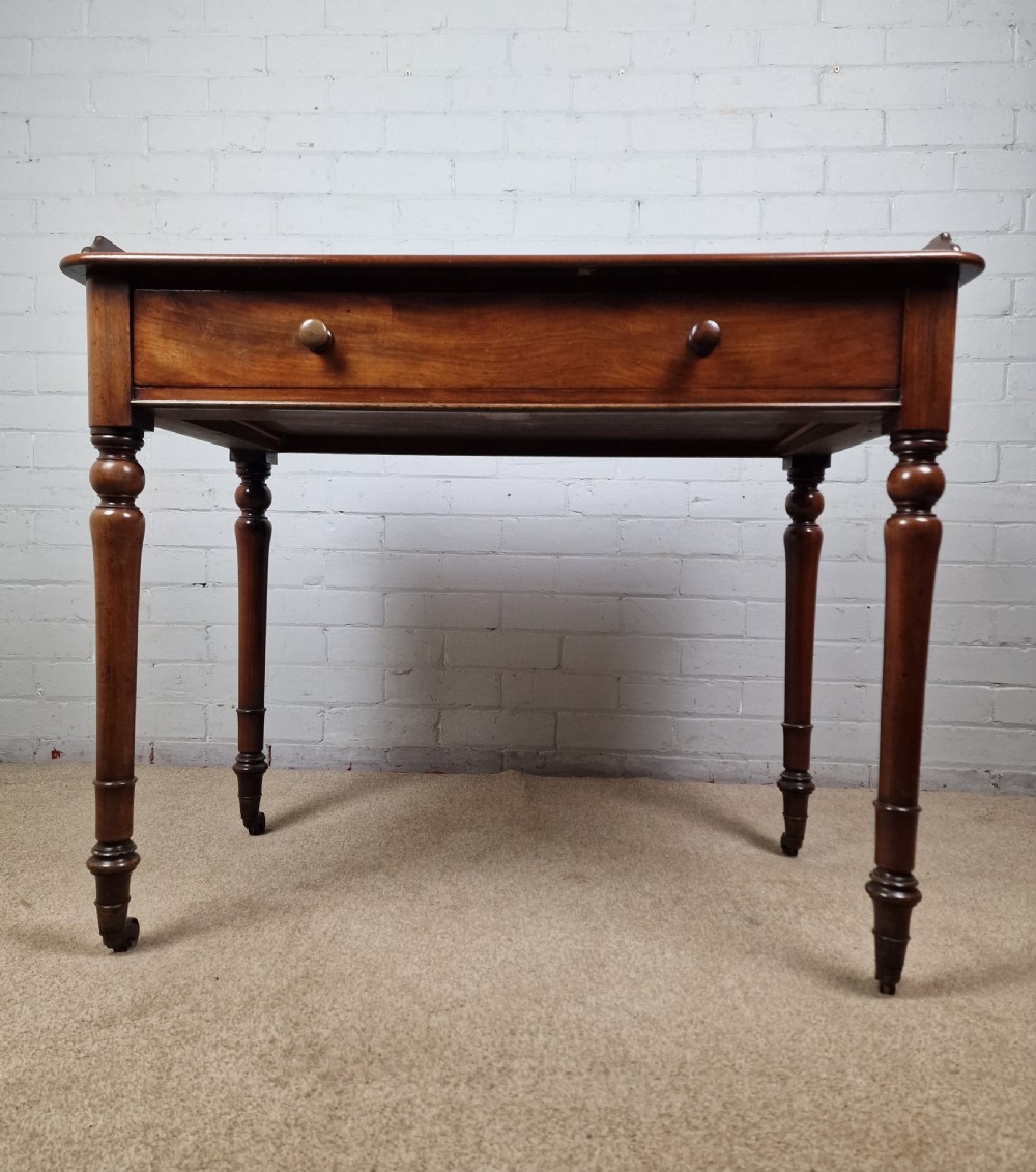 Howard and Sons Mahogany Writing Table - Mid Victorian View III