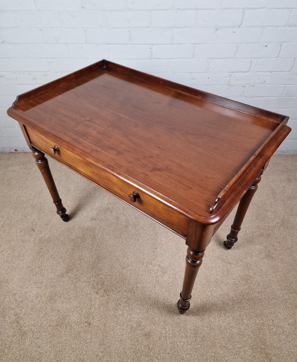 Howard and Sons Mahogany Writing Table - Mid Victorian View VI