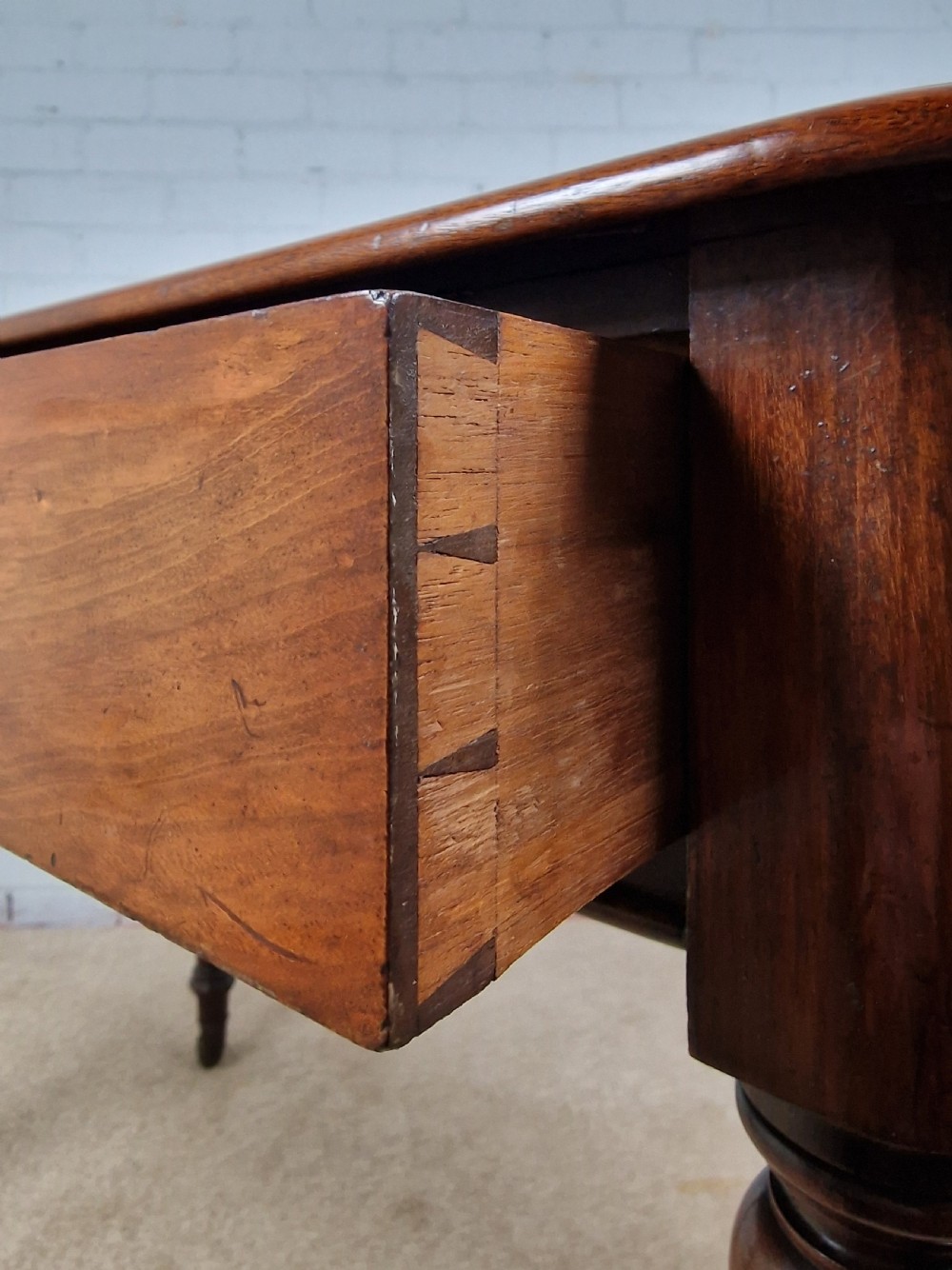 Howard and Sons Mahogany Writing Table - Mid Victorian View VII