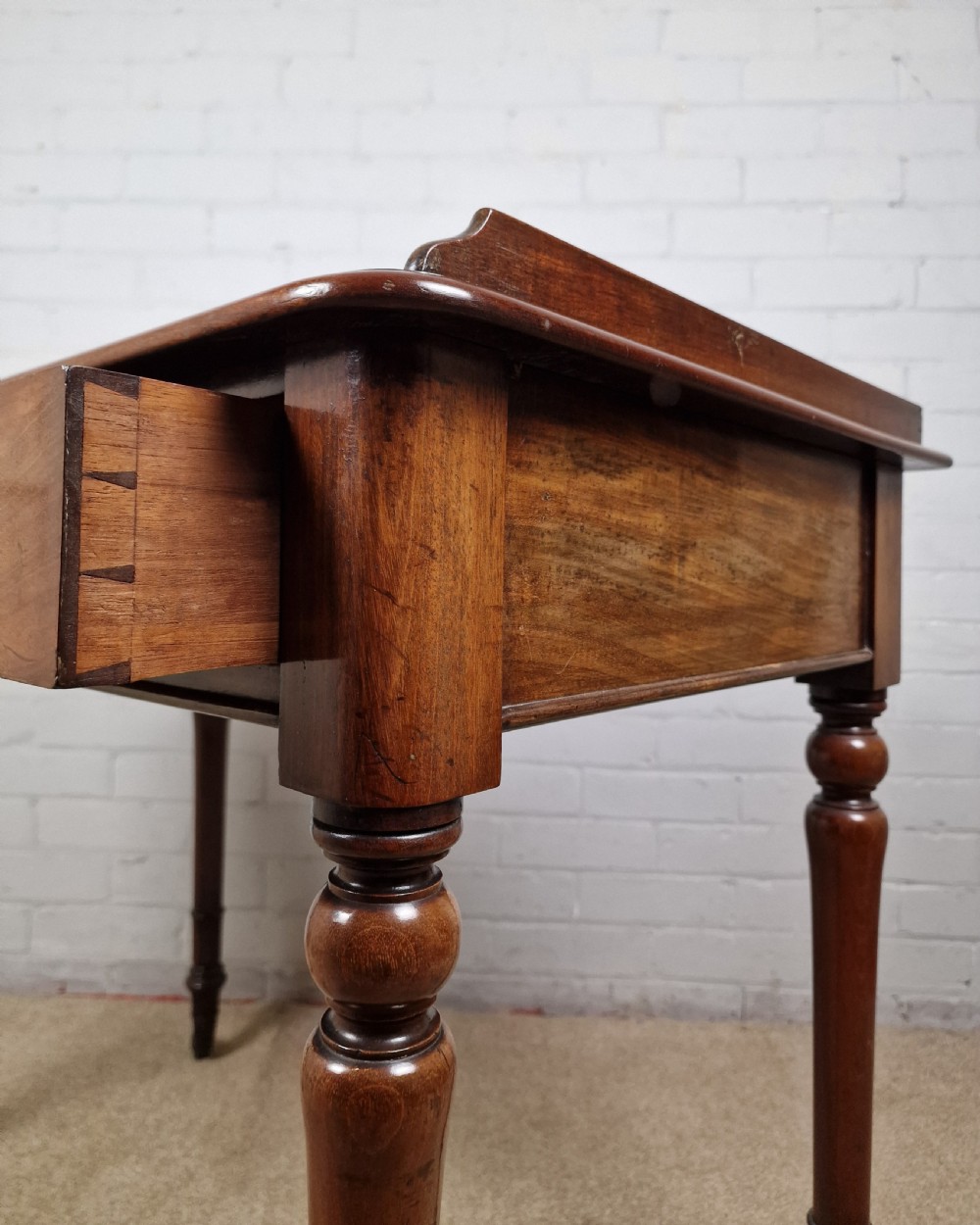 Howard and Sons Mahogany Writing Table - Mid Victorian View VIII