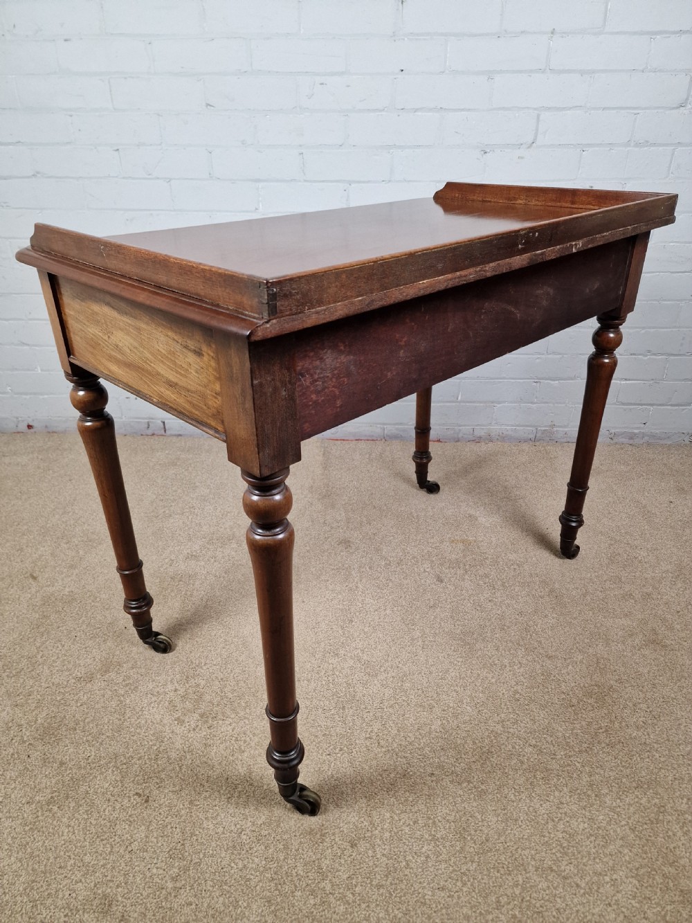 Howard and Sons Mahogany Writing Table - Mid Victorian View IX