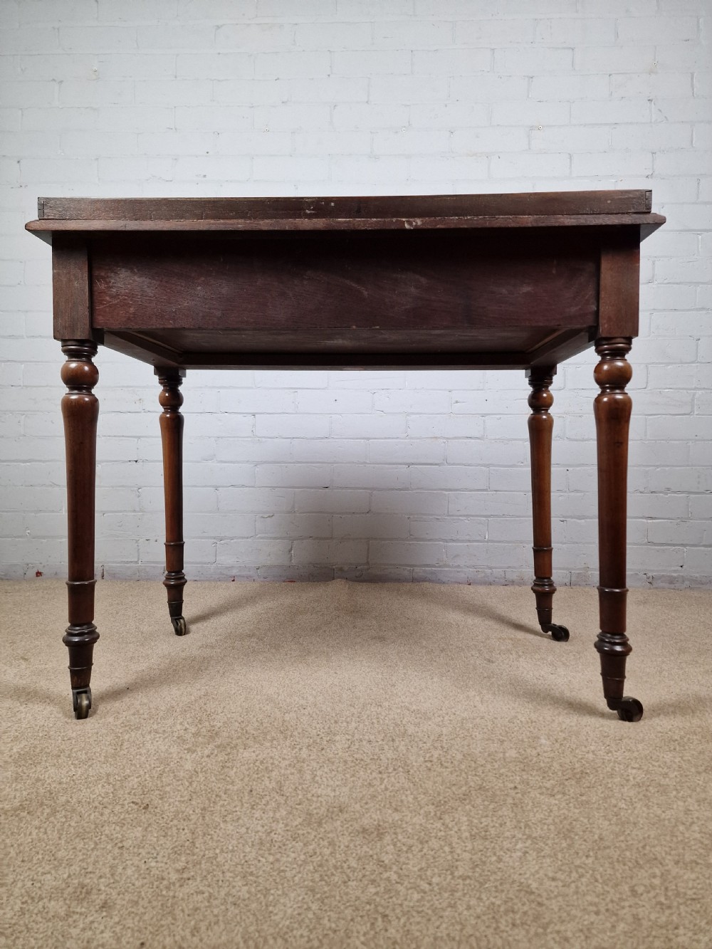 Howard and Sons Mahogany Writing Table - Mid Victorian View X