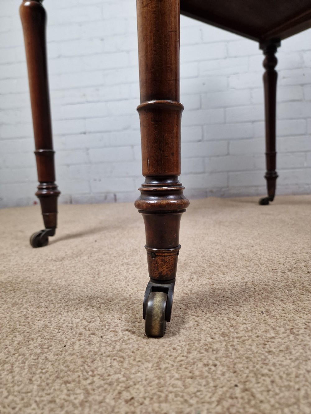 Howard and Sons Mahogany Writing Table - Mid Victorian View XIII