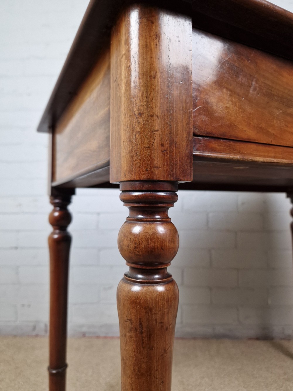 Howard and Sons Mahogany Writing Table - Mid Victorian View XIV
