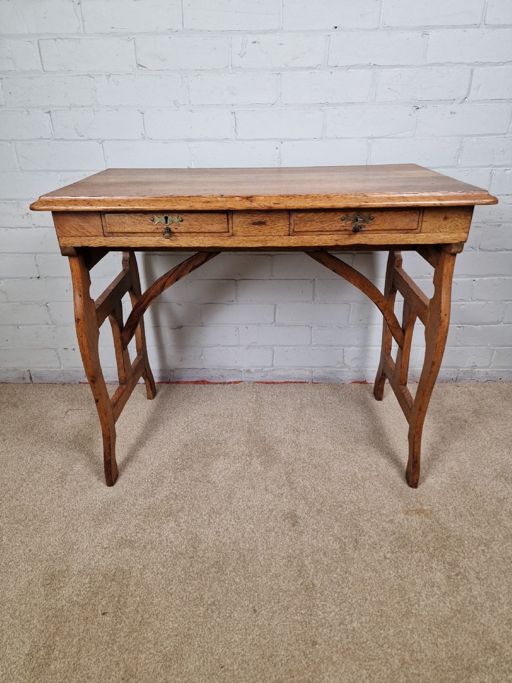 Oak Campaign Table - Early 20th Century View III