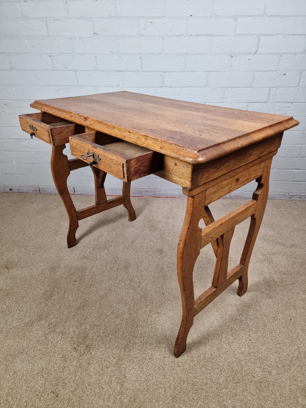 Oak Campaign Table - Early 20th Century View IV