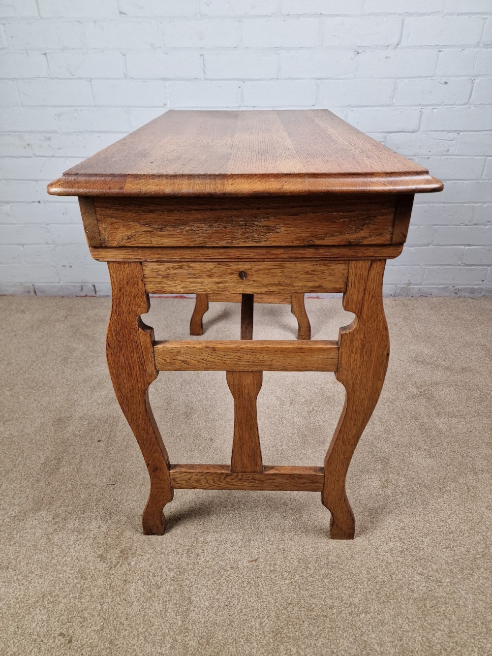 Oak Campaign Table - Early 20th Century View VI