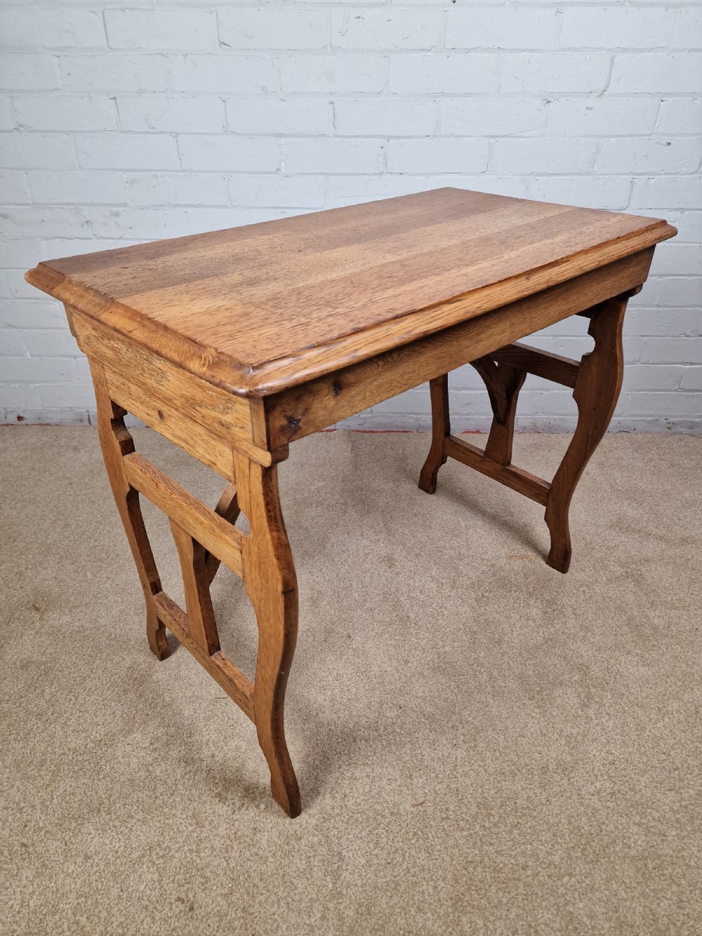 Oak Campaign Table - Early 20th Century View VII