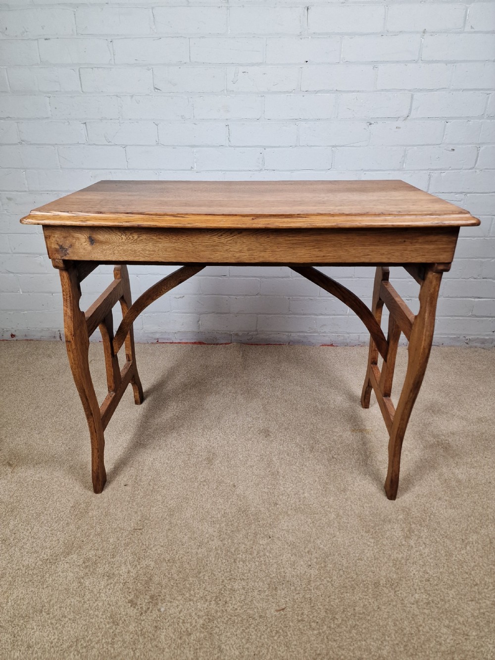 Oak Campaign Table - Early 20th Century View VIII