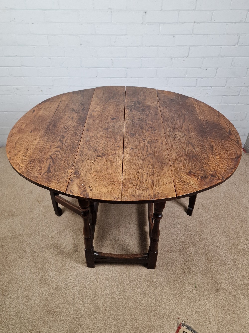 Oak Gateleg Table - 18th Century. View V