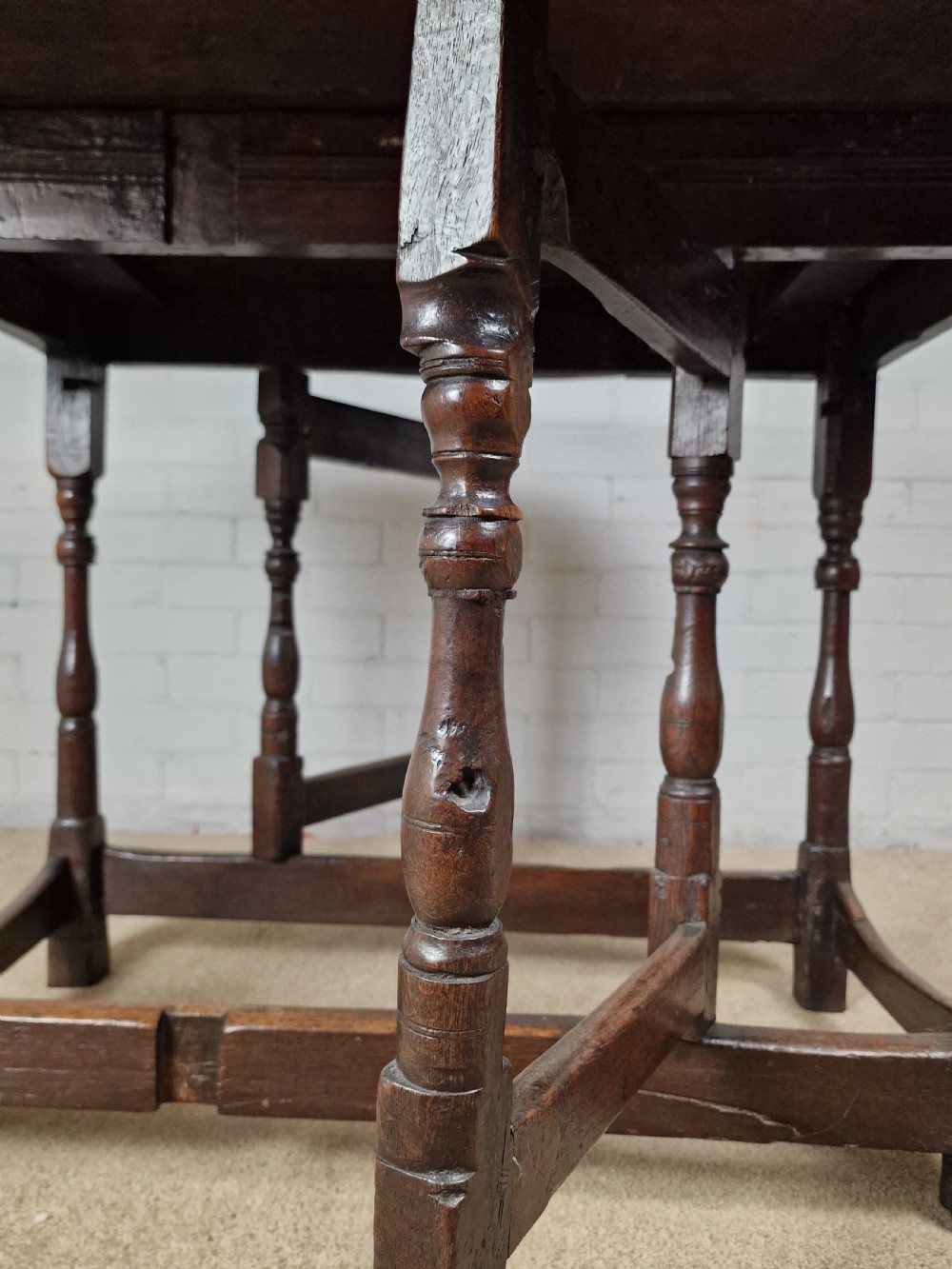 Oak Gateleg Table - 18th Century. View III