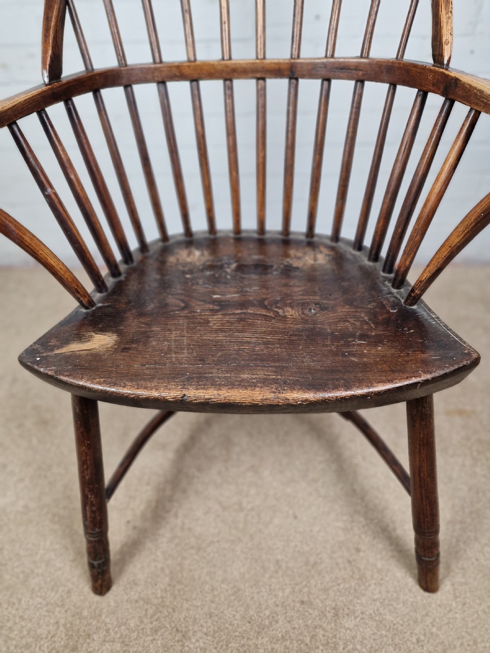Windsor Chair in Ash and Elm - Early 19th Century (Circa 1806) View XII