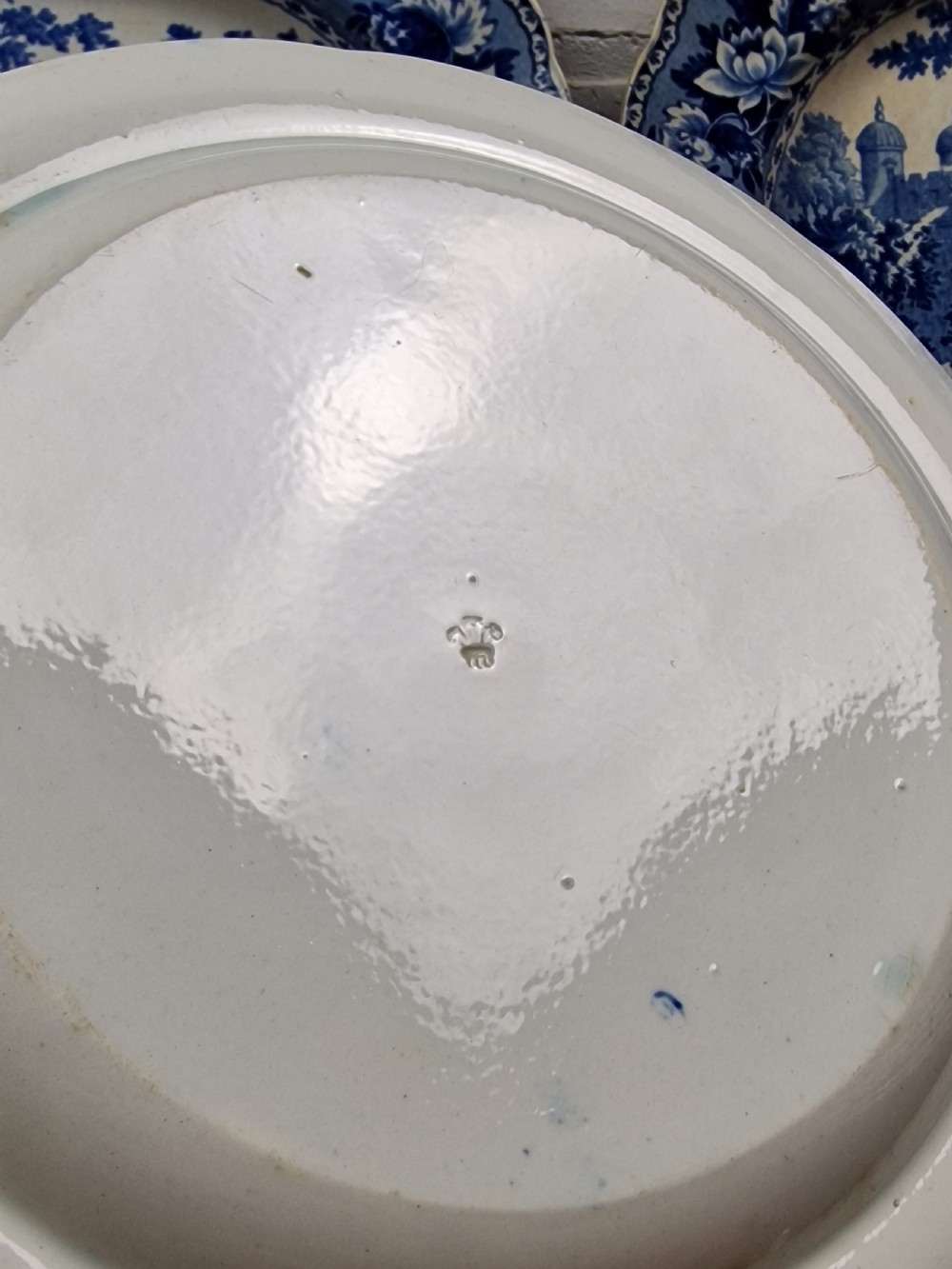 Georgian Blue & White Transferware Dinner Service - Ladies of Llangollen Pattern View III