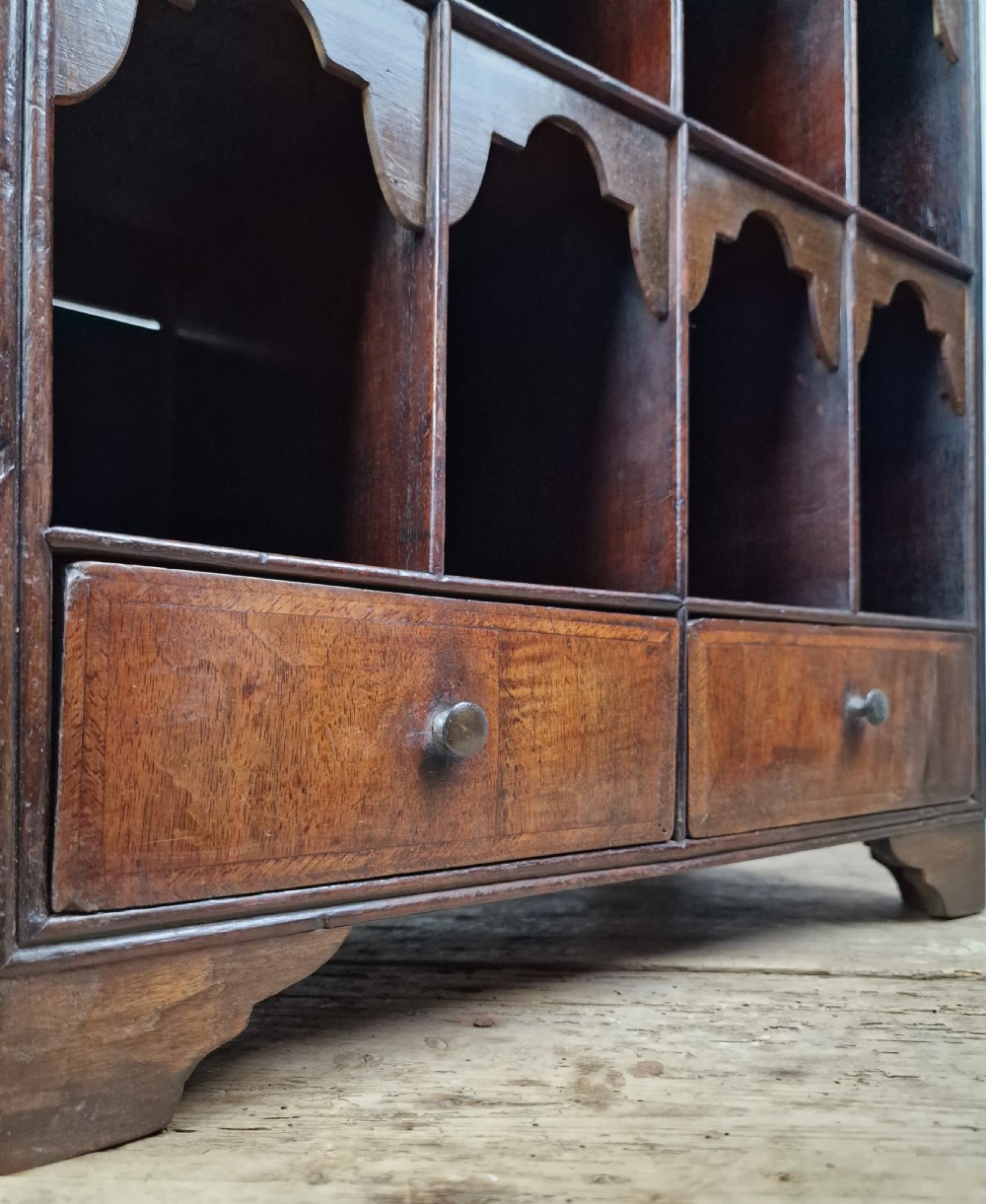 A Small George II Walnut Cabinet - Mid 18th Century View VI