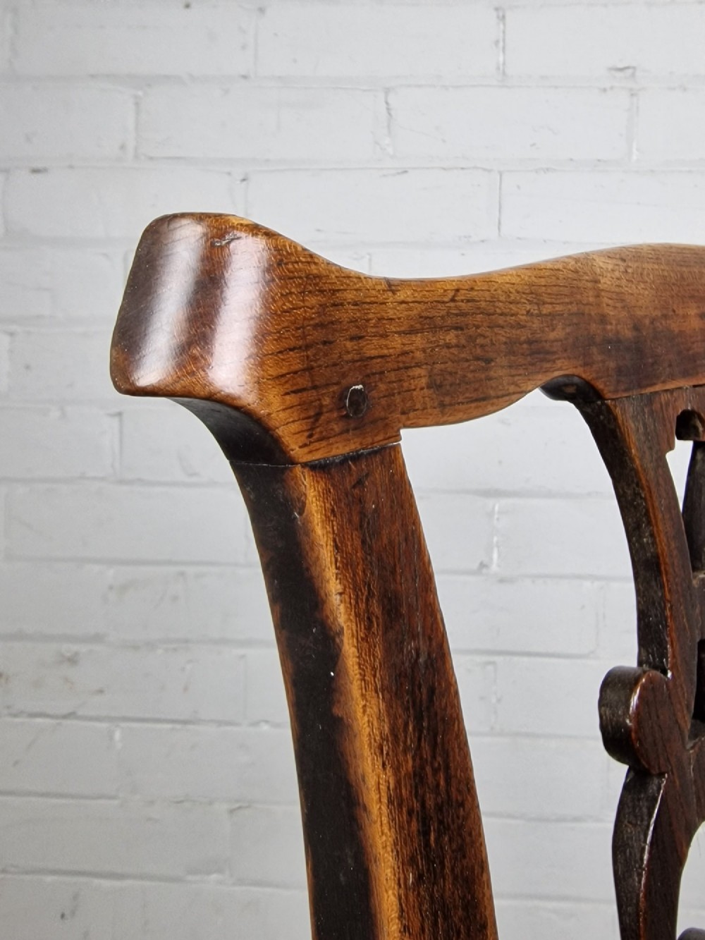 Antique Georgian Oak Country Chair View II