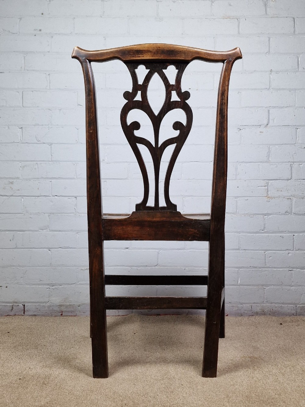 Antique Georgian Oak Country Chair View III