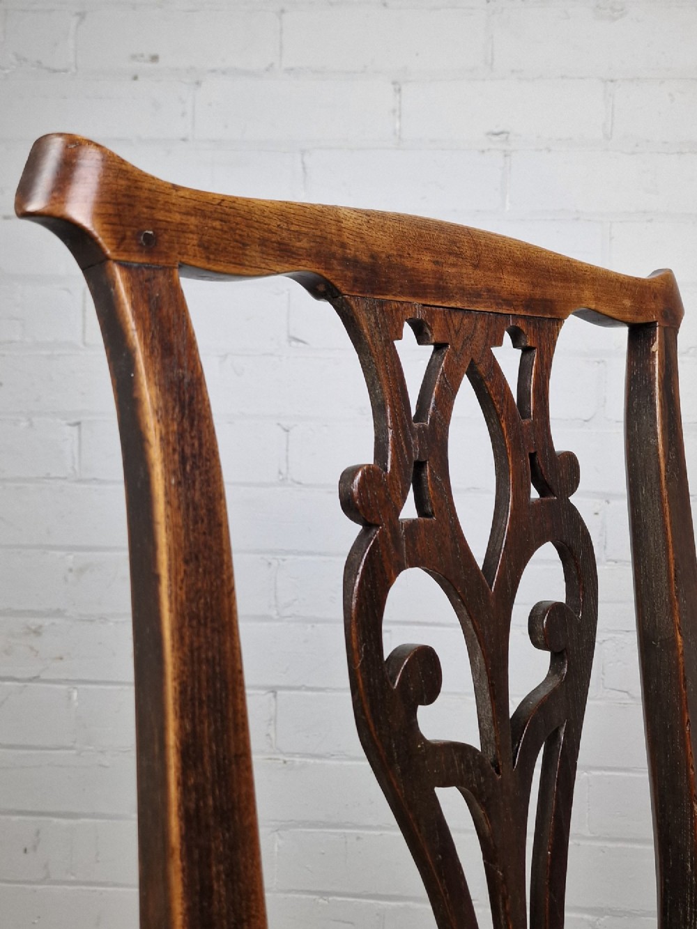 Antique Georgian Oak Country Chair View XIII