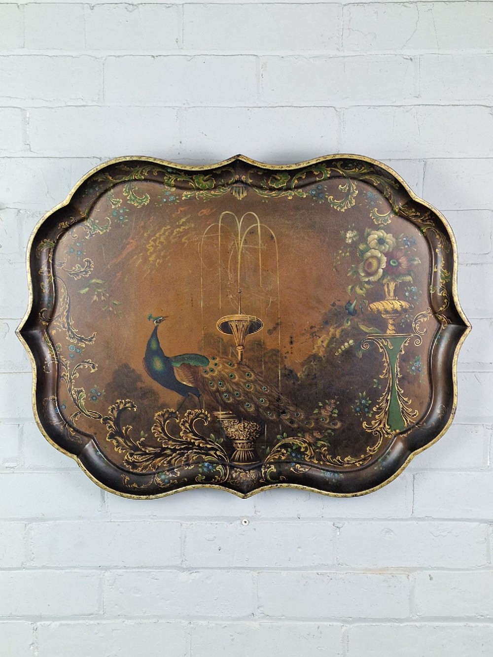 Antique Papier Mache Set of 3 Trays - B Walton & Co. Early 19th Century View IV