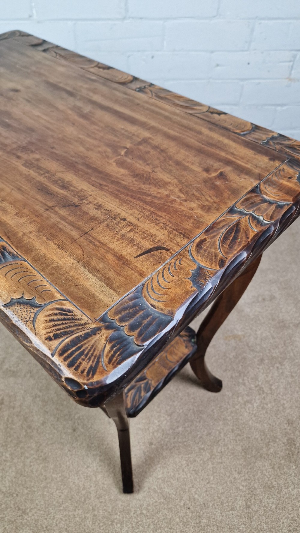 Arts & Crafts Period Japanese 'Nikko Bori' Carved Table - Circa 1900 View II